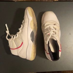 jordan retro 11 white/red